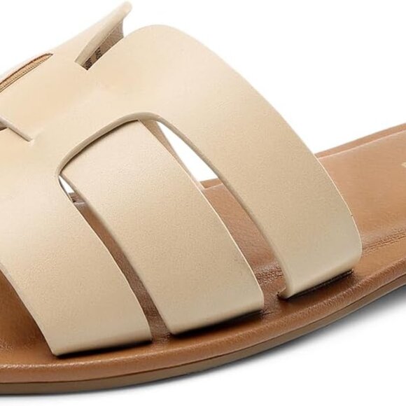 Women's Slide Sandals Flat Sandals Slides - Picture 1 of 8